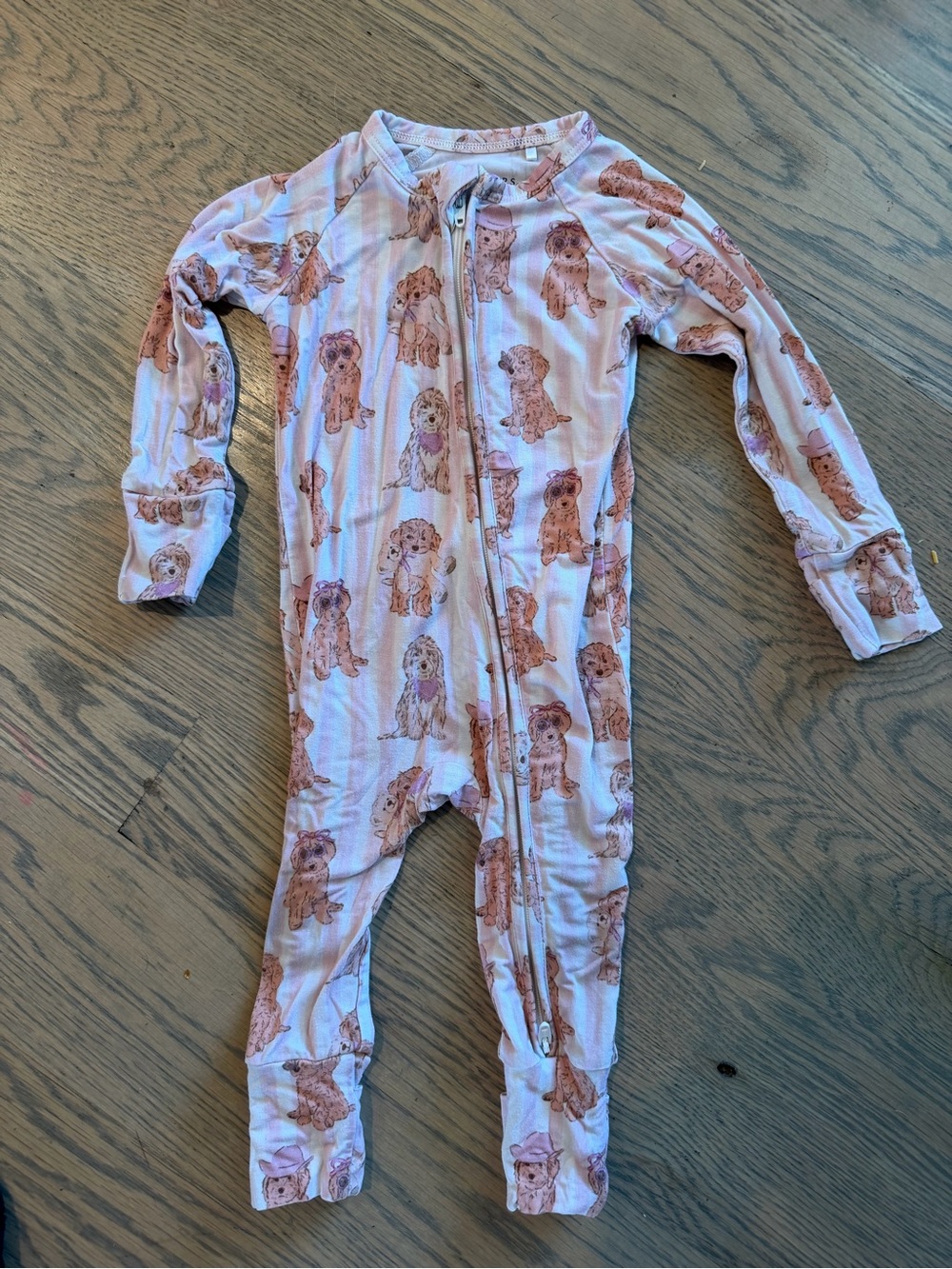 In my jammers goldendoodle stripes